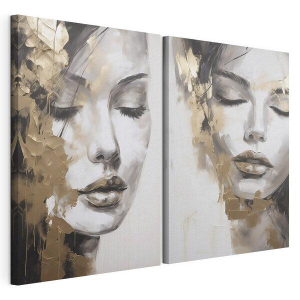 Painting of a woman's face