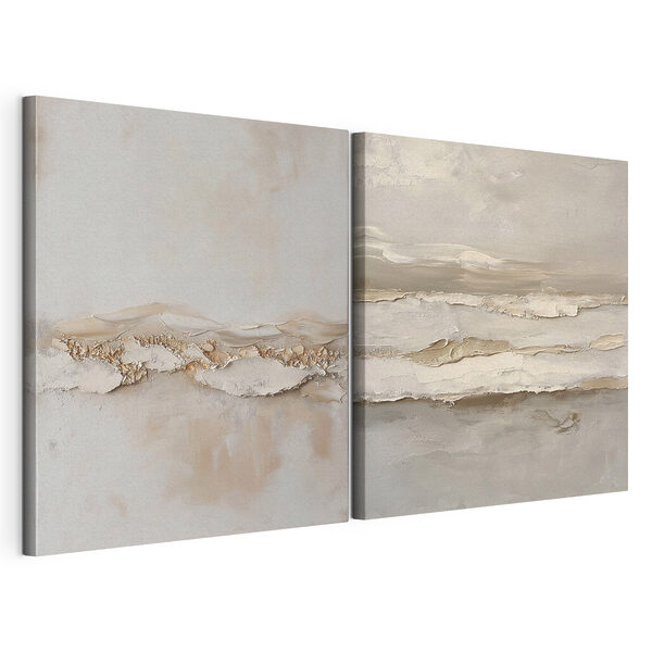 Twee kunstwerken Modulaire canvasprint Twee kunstwerken