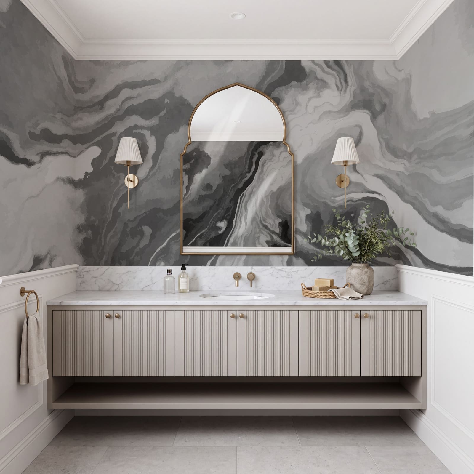 Wervelende tinten van monochrome schoonheid