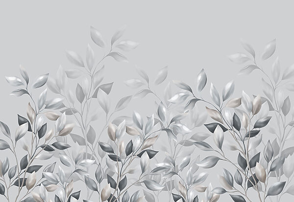 - Elegant foliage dance on soft background - Elegant foliage dance on soft background