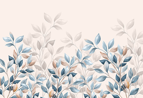 Graceful leaves in soft hues Graceful leaves in soft hues