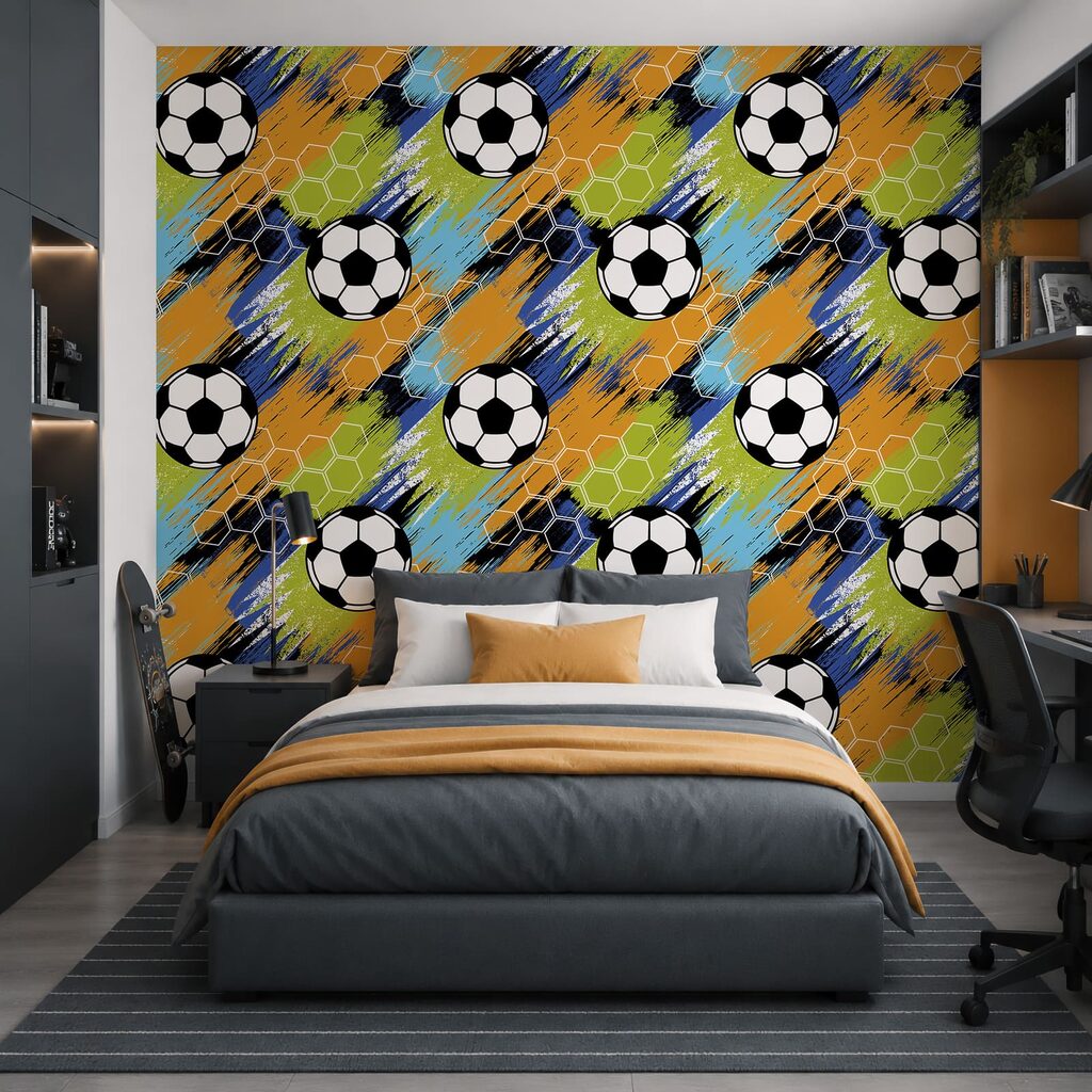 Patroon van voetballen