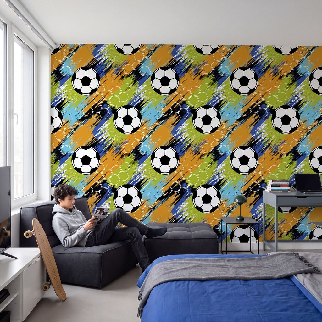 Patroon van voetballen