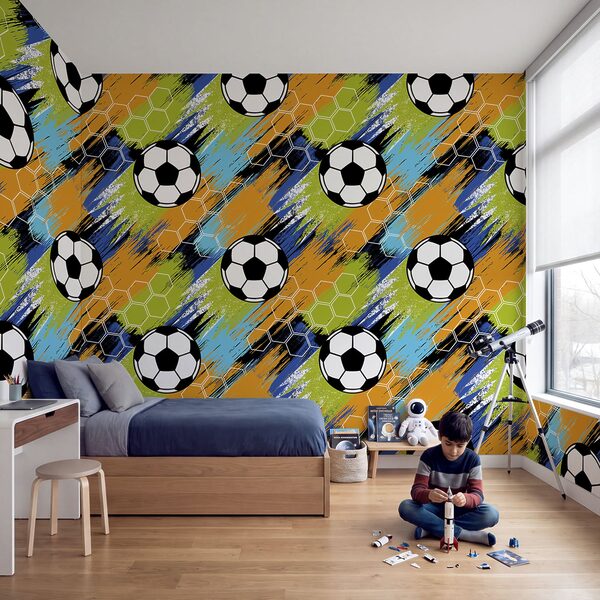 Patroon van voetballen