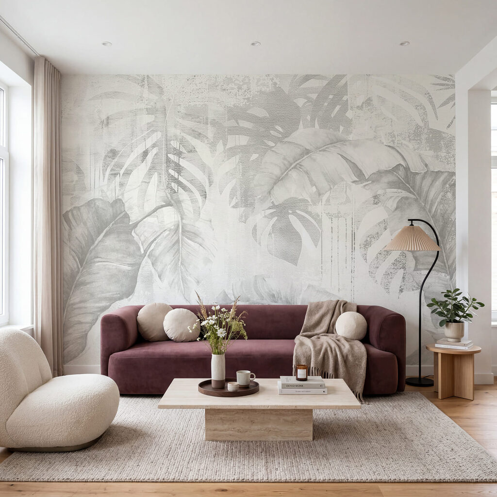 - Elegant blad in zachte tinten