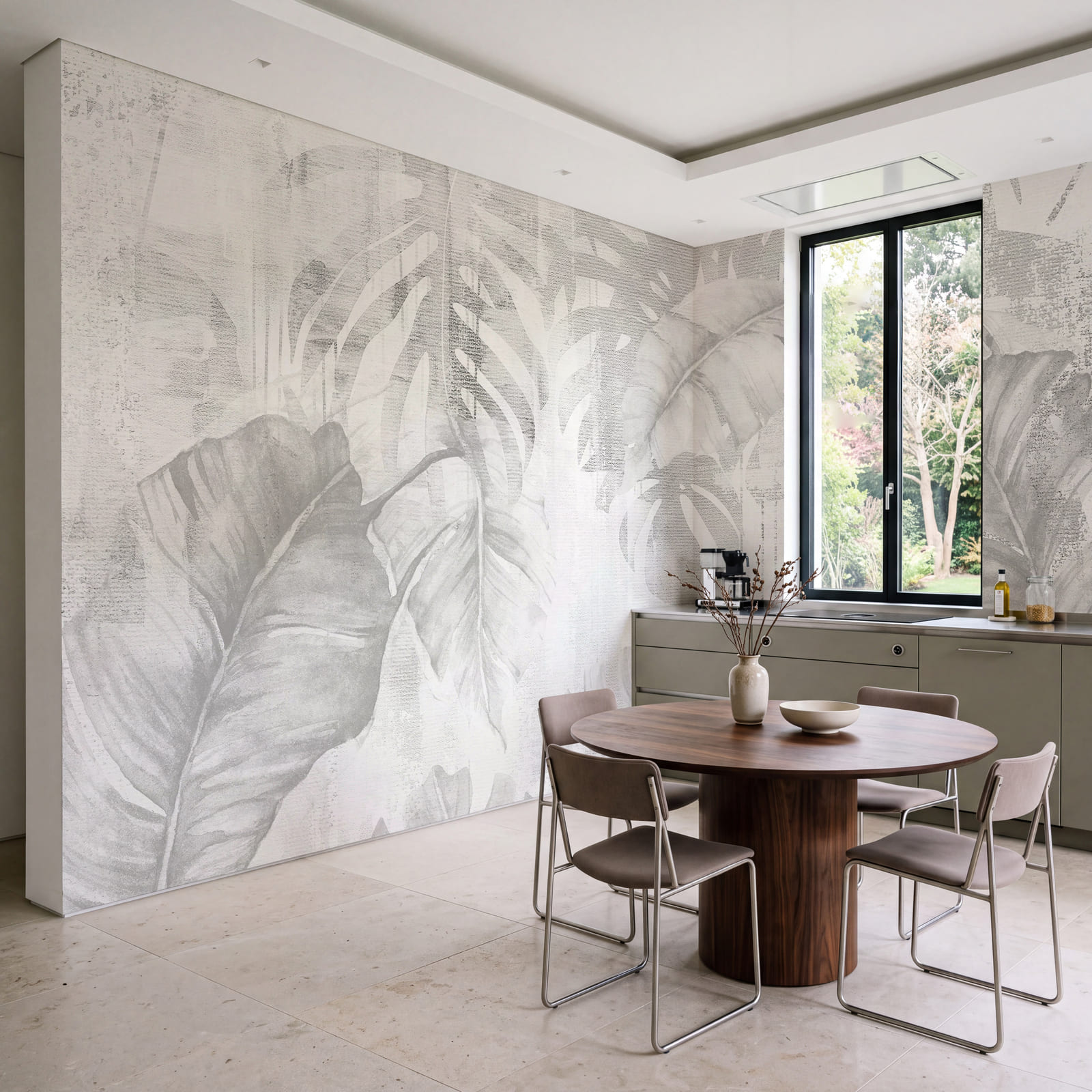 - Elegant blad in zachte tinten