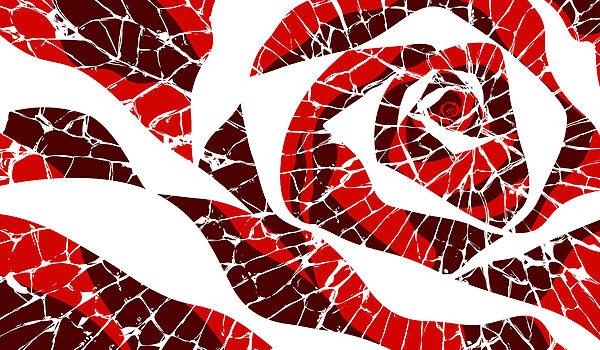 Fotobehang Rood-wit krullend patroon (Artikelnummer: t01035) Fotobehang Rood-wit krullend patroon (Artikelnummer: t01035)