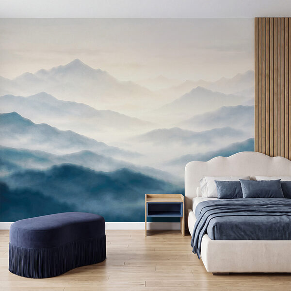 Fotobehang Mistige bergketen (Artikelnummer: t01065)
