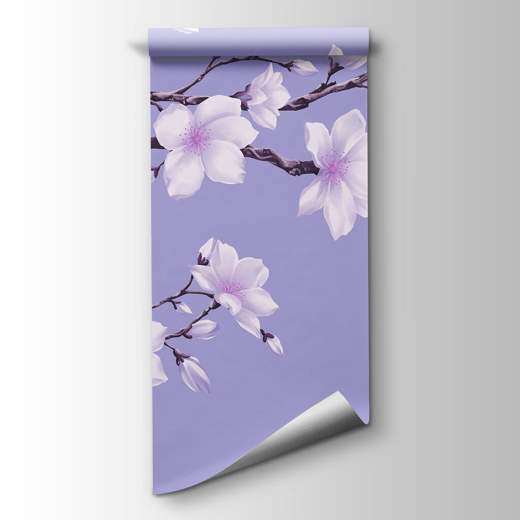 Fotobehang Tak met witte bloemen (Artikelnummer: t01044v2) Fotobehang Tak met witte bloemen (Artikelnummer: t01044v2)