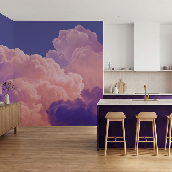 Fotobehang Roze en paarse wolken (Artikelnummer: t01046v1)