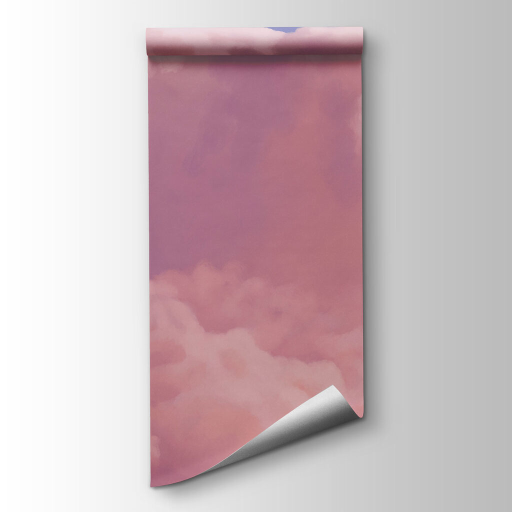 Fotobehang Roze en paarse wolken (Artikelnummer: t01046v1)