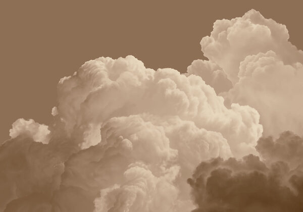 Fotobehang Grote witte wolken aan de hemel (Artikelnummer: t01046v2)