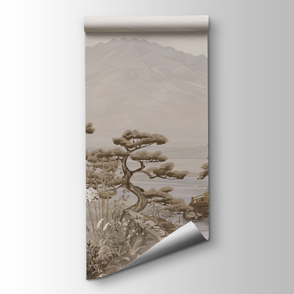 Fotobehang Landschap met bergen en bomen (Artikelnummer: t01063v2) Fotobehang Landschap met bergen en bomen (Artikelnummer: t01063v2)