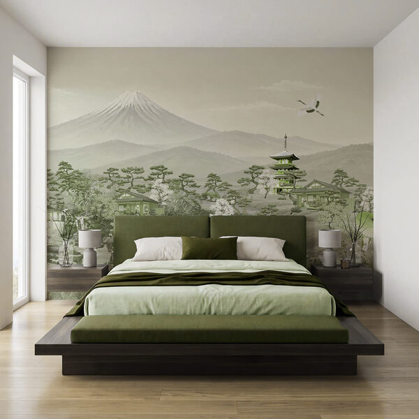 Fotobehang Landschap met bergen en bomen (Artikelnummer: t01063v4) Fotobehang Landschap met bergen en bomen (Artikelnummer: t01063v4)
