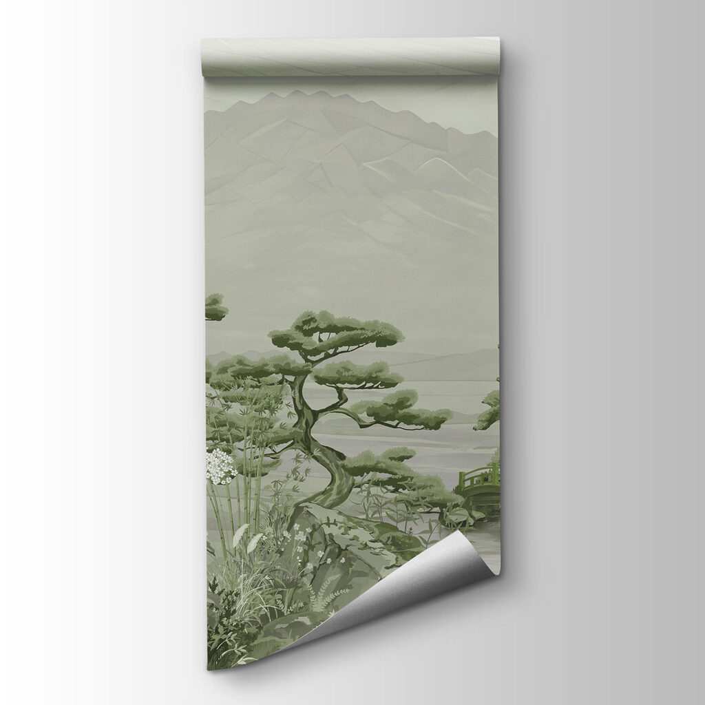 Fotobehang Landschap met bergen en bomen (Artikelnummer: t01063v4) Fotobehang Landschap met bergen en bomen (Artikelnummer: t01063v4)