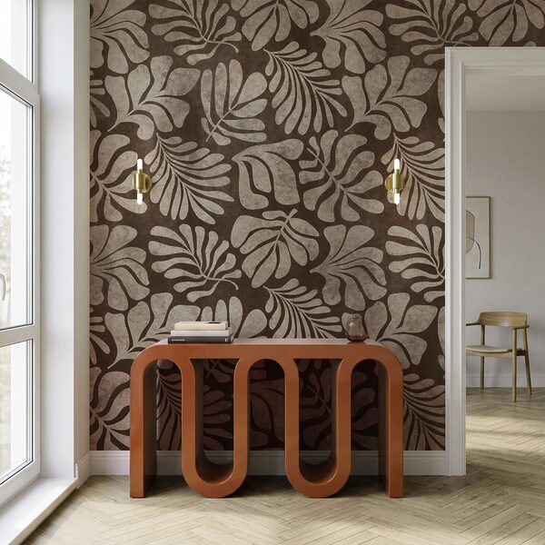 Fotobehang Bruin-wit patroon (Artikelnummer: t01111v4)