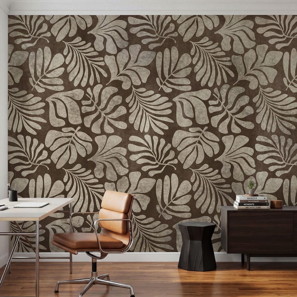 Fotobehang Bruin-wit patroon (Artikelnummer: t01111v4)