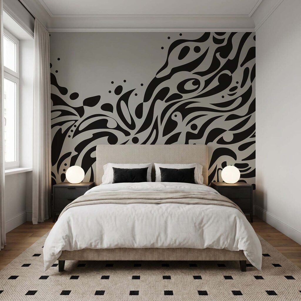 Fotobehang Zwart-witpatroon (Artikelnummer: t01070v1)