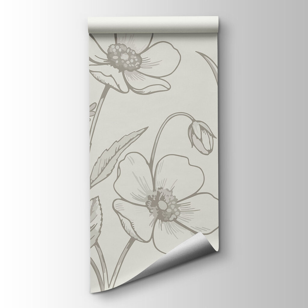 Fotobehang Assortiment bloemen en planten (Artikelnummer: t01071)