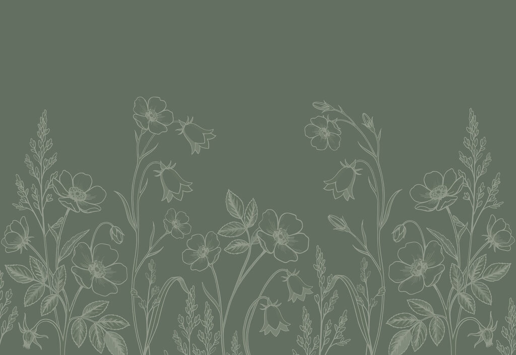 Fotobehang Assortiment bloemen en planten (Artikelnummer: t01071v1)