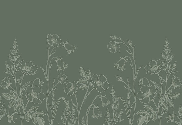 Fotobehang Assortiment bloemen en planten (Artikelnummer: t01071v1)