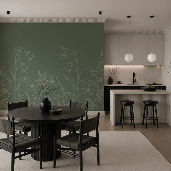 Fotobehang Assortiment bloemen en planten (Artikelnummer: t01071v1)