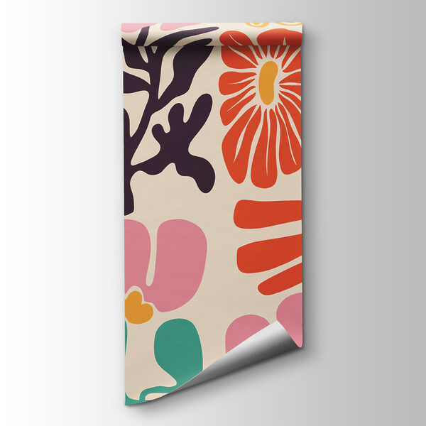 Fotobehang Groep bloemen en bladeren (Artikelnummer: t01106) Fotobehang Groep bloemen en bladeren (Artikelnummer: t01106)