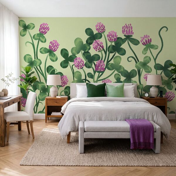 Fotobehang - Kleurrijke bloemen te midden van weelderig groen (Artikelnummer: t01121) Fotobehang - Kleurrijke bloemen te midden van weelderig groen (Artikelnummer: t01121)