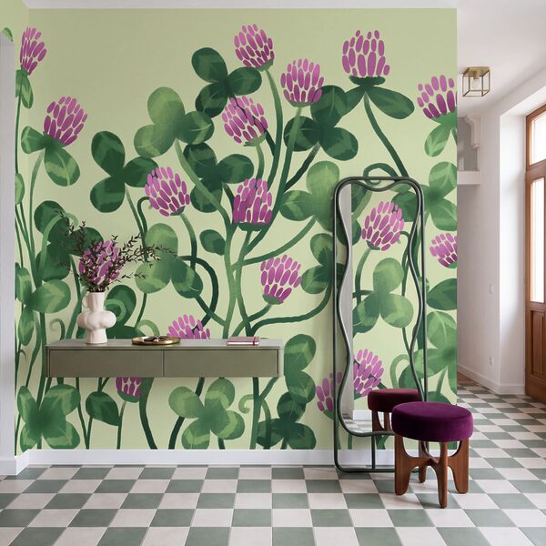 Fotobehang - Kleurrijke bloemen te midden van weelderig groen (Artikelnummer: t01121) Fotobehang - Kleurrijke bloemen te midden van weelderig groen (Artikelnummer: t01121)